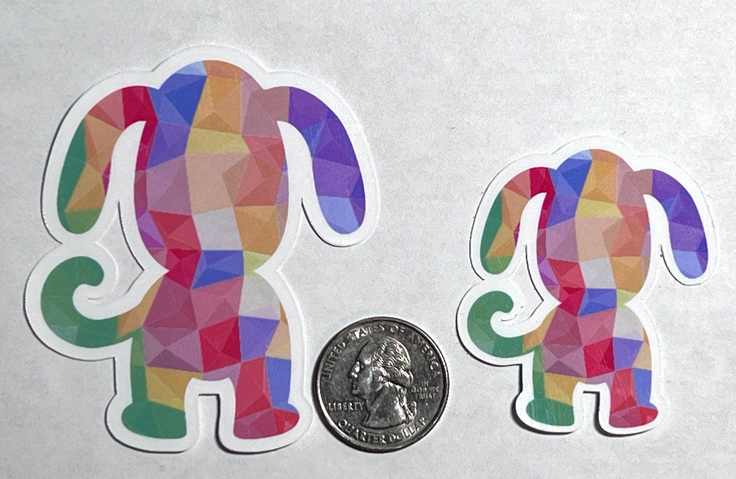 Colorful Dog Vinyl Sticker image 2