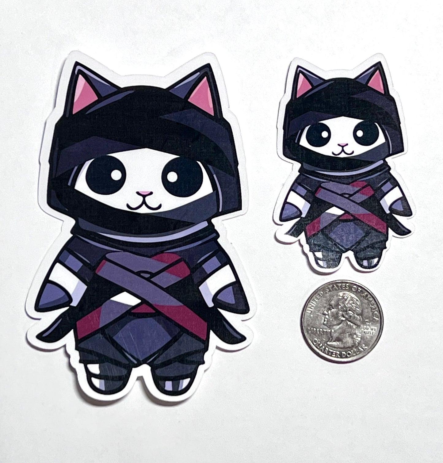 Ninja Kitty Vinyl Sticker image 2