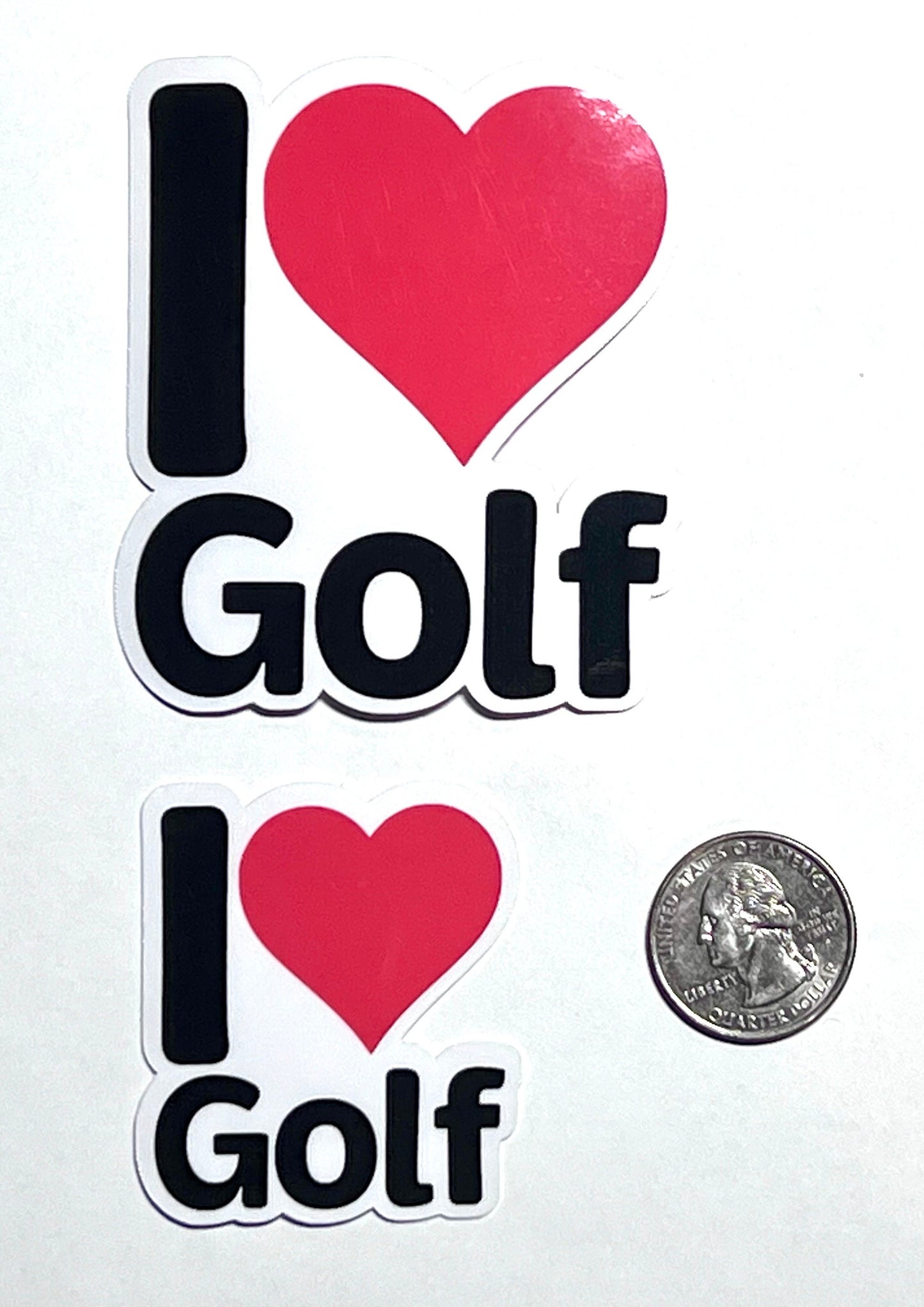 I Heart Golf Vinyl Sticker image 2