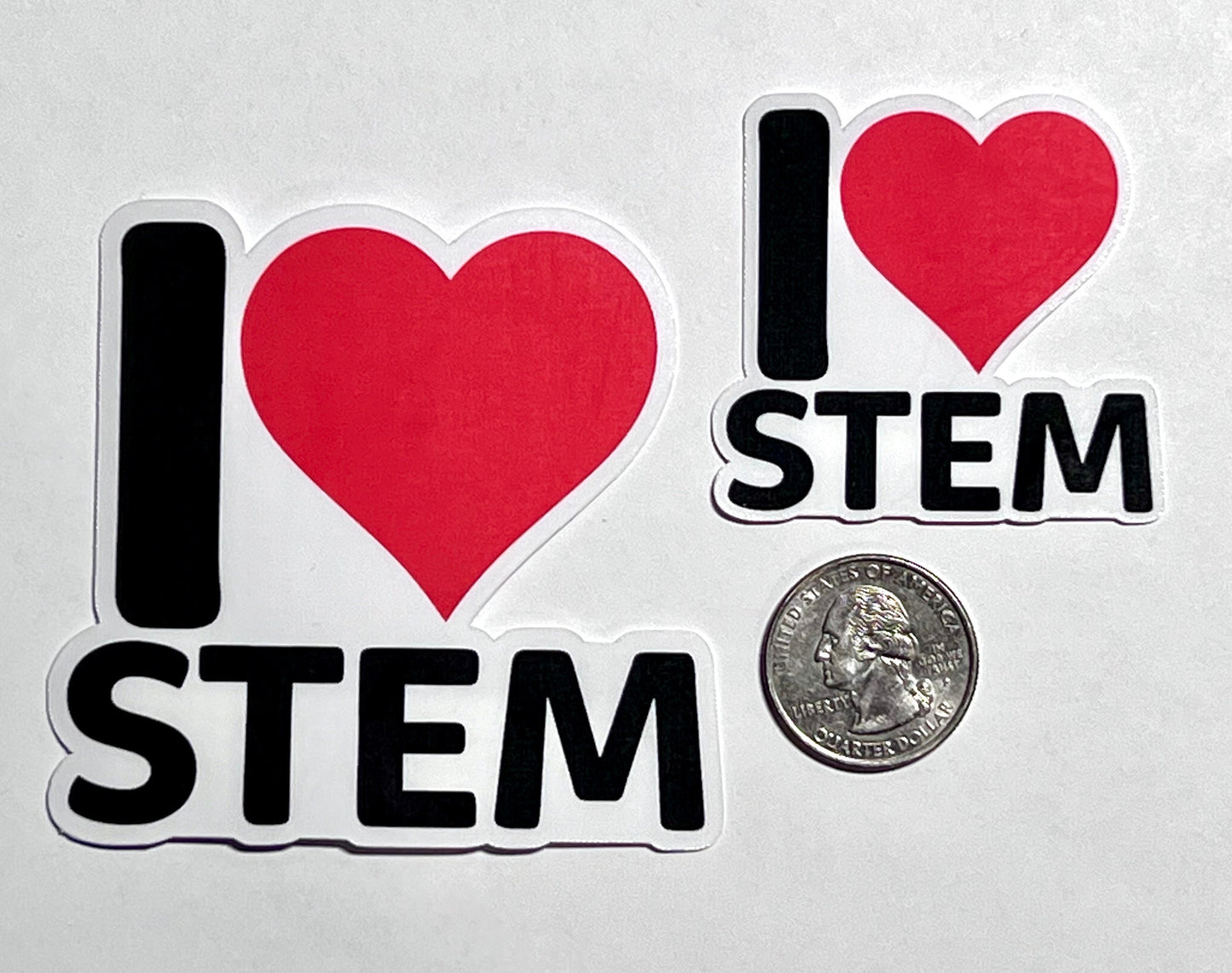 I Heart STEM Vinyl Sticker image 2