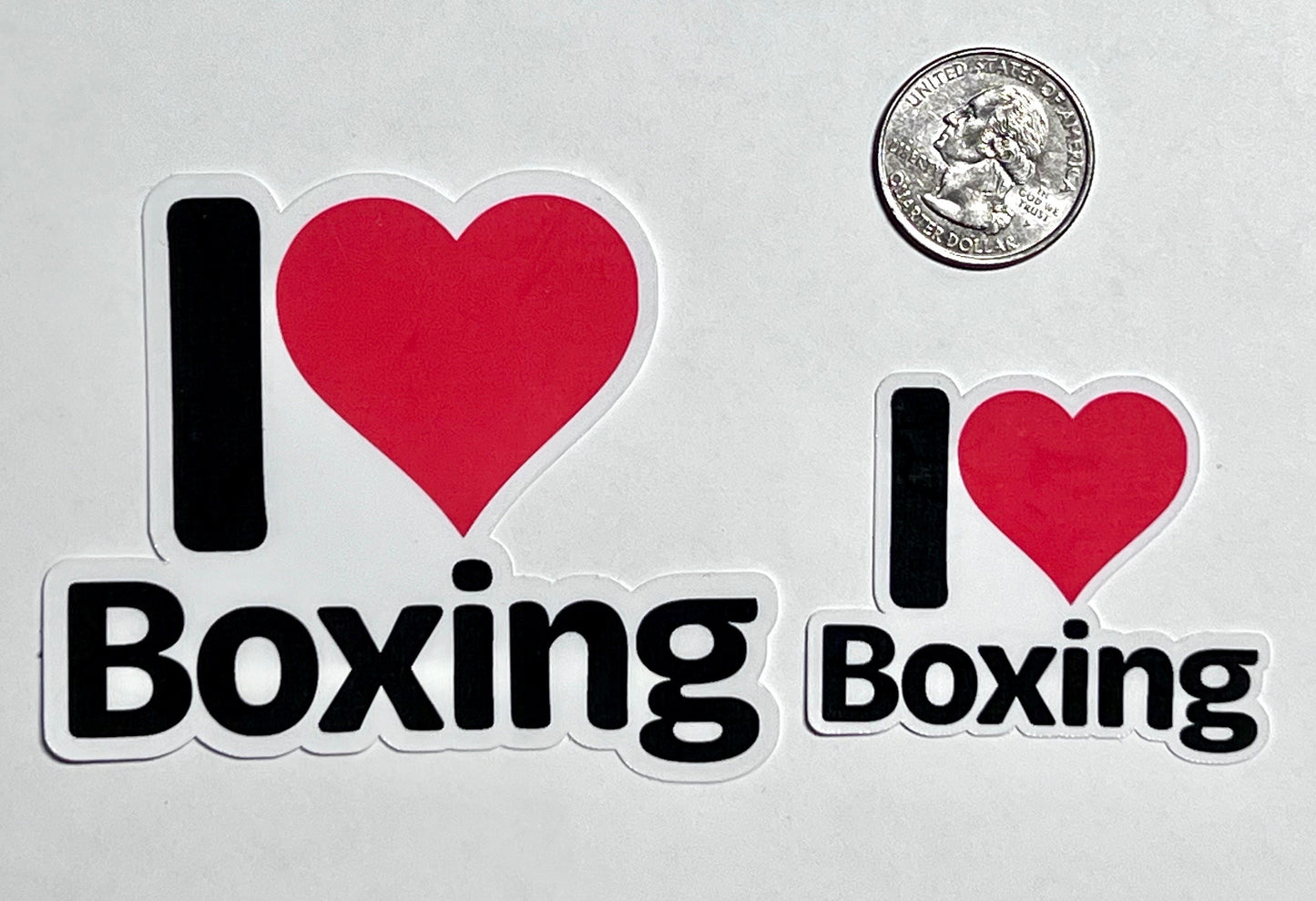 I Heart Boxing Vinyl Sticker image 2