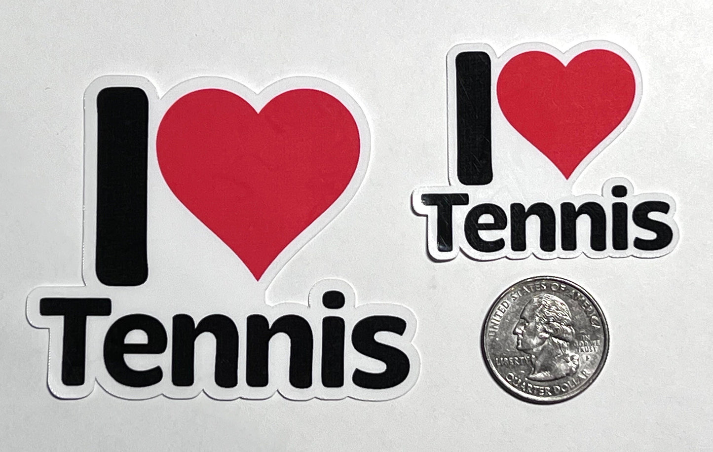 I Heart Tennis Vinyl Sticker image 2