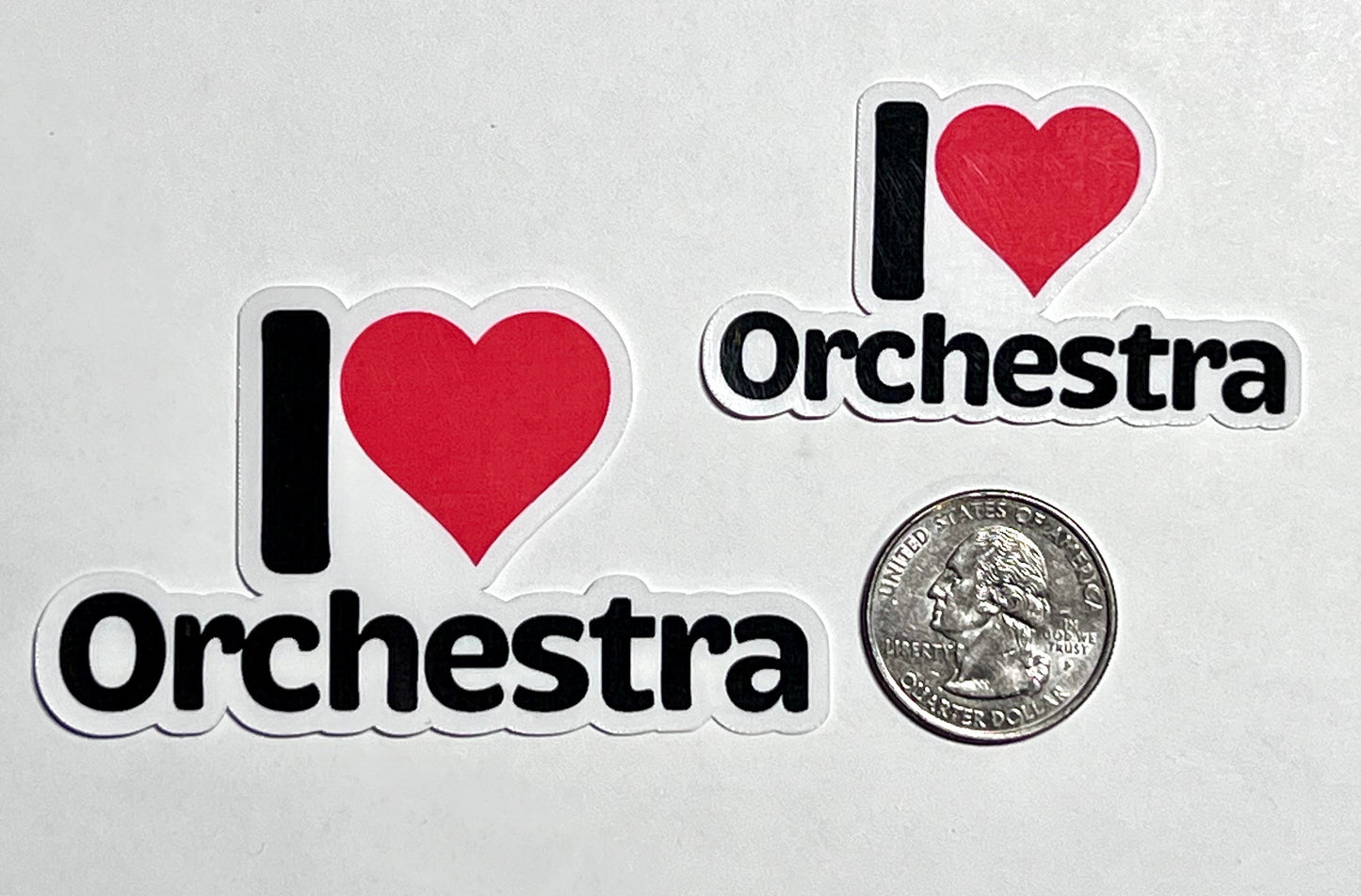 I Heart Orchestra Vinyl Sticker image 2