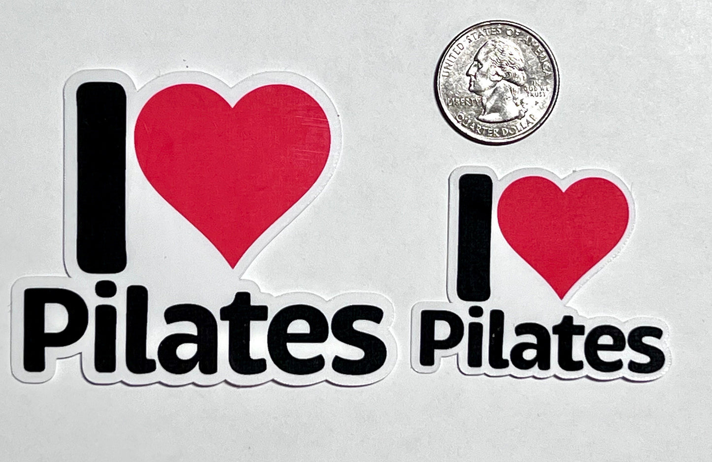 I Heart Pilates Vinyl Sticker image 2
