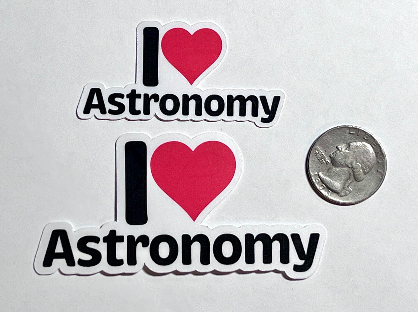 I Heart Astronomy Vinyl Sticker image 2