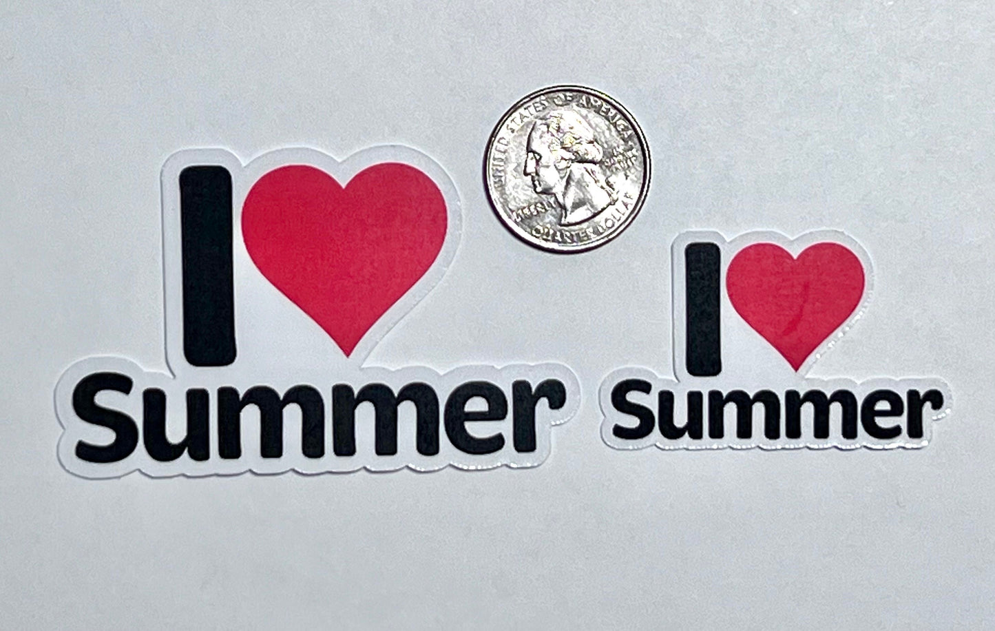 I Heart Summer Vinyl Sticker image 2