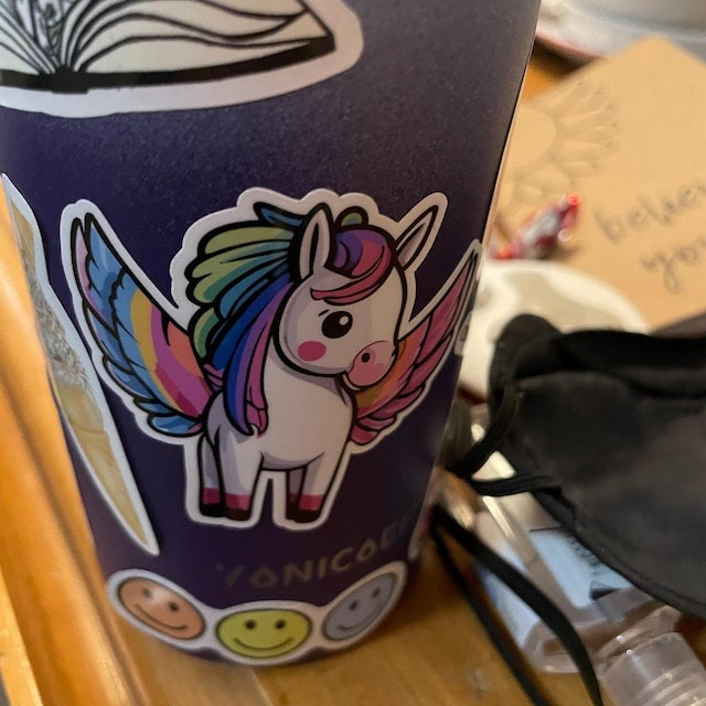 Rainbow Pegasus Vinyl Sticker image 3