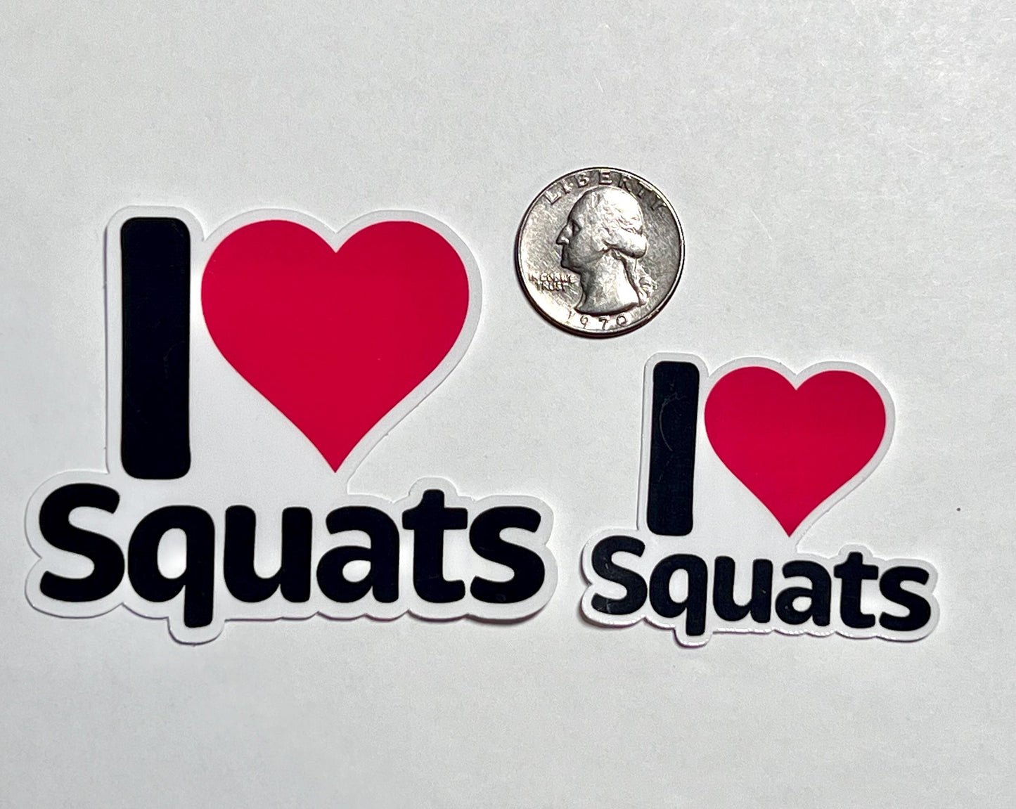 I Heart Squats Vinyl Sticker image 2