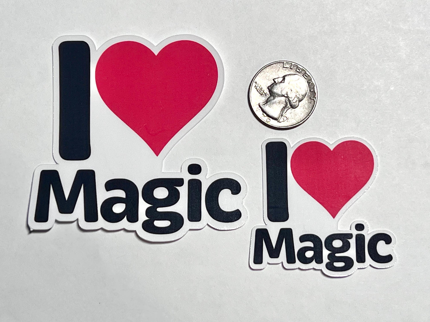 I Heart Magic Vinyl Sticker image 2