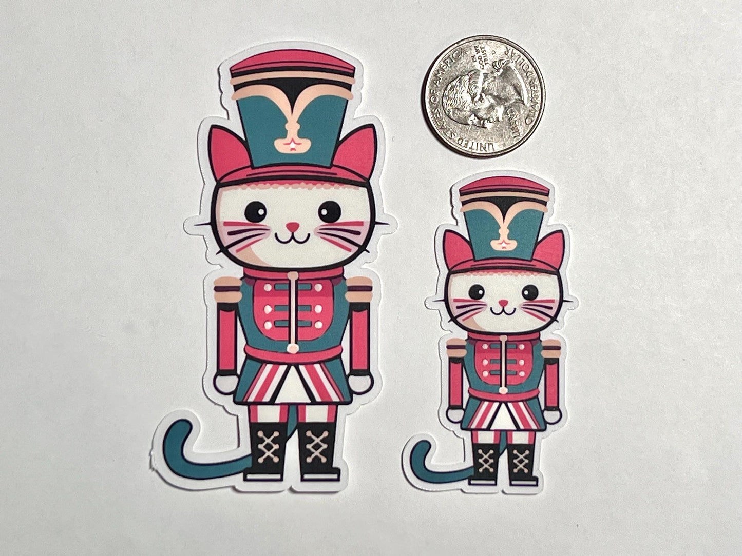Nutcracker Cat Vinyl Sticker image 2