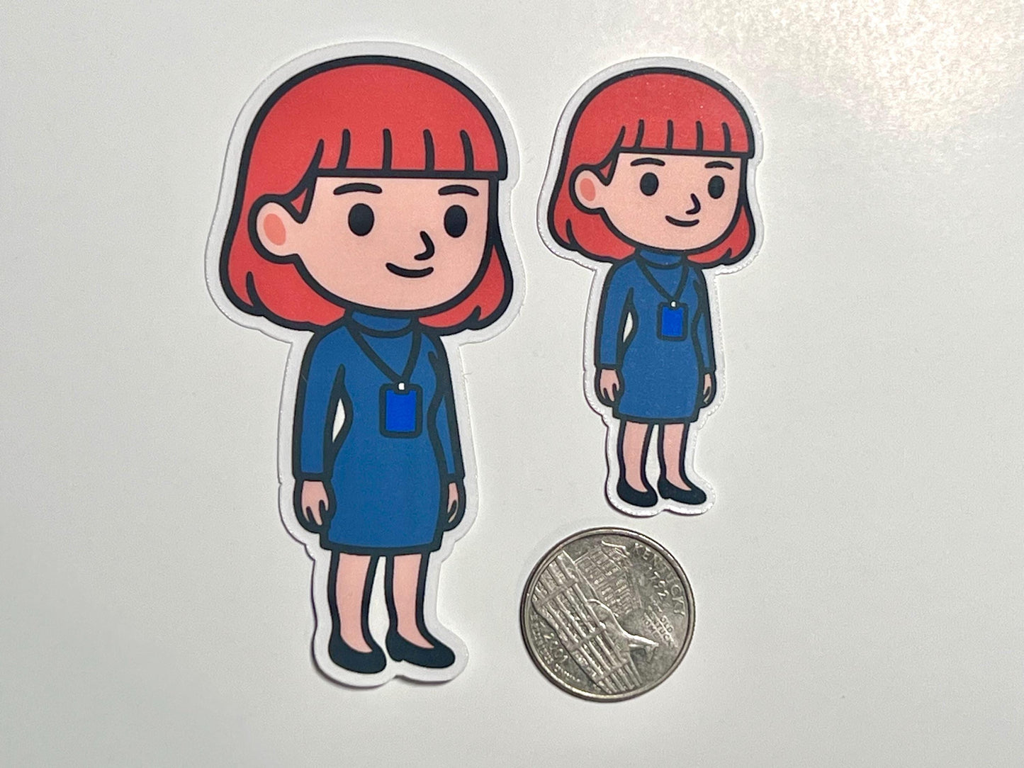 Helly R Blue Dress Vinyl Sticker image 2