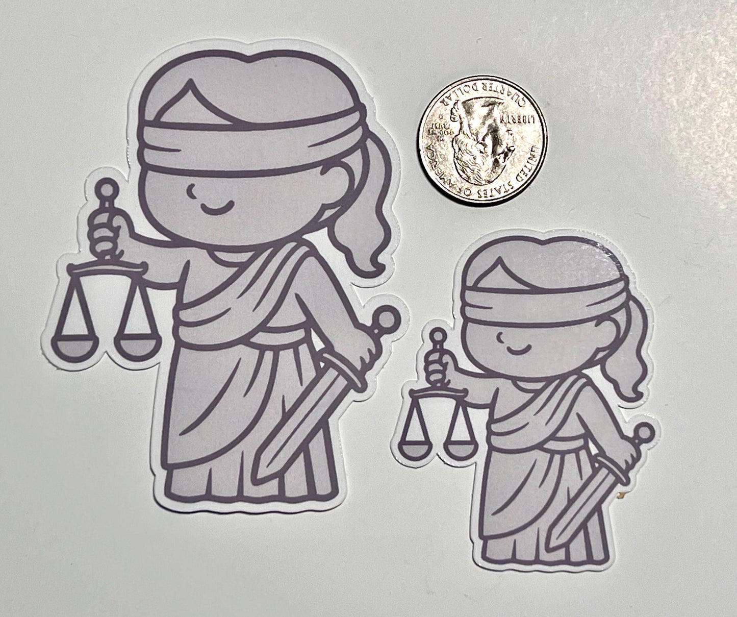 Lady Justice Vinyl Sticker image 2