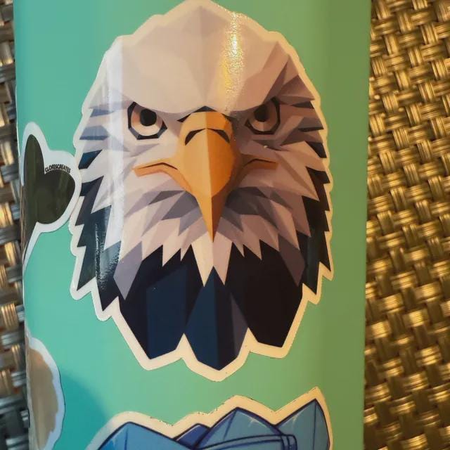 Bald Eagle Vinyl Sticker image 4