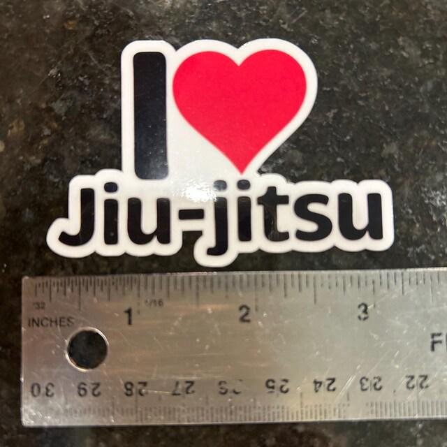 I Heart Jiu Jitsu Vinyl Sticker image 3
