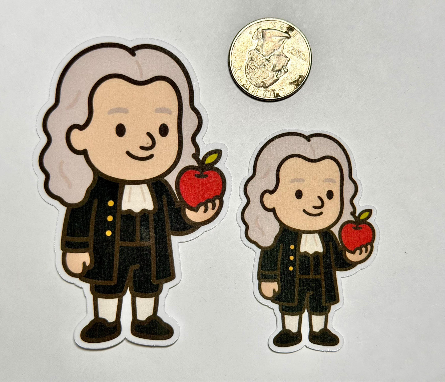 Isaac Newton Vinyl Sticker image 2