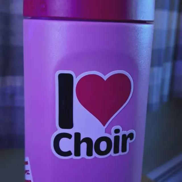 I Heart Choir Vinyl Sticker image 3