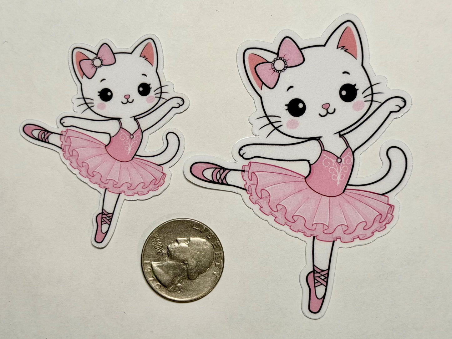 Pointe Ballet Cat Vinyl Sticker image 2