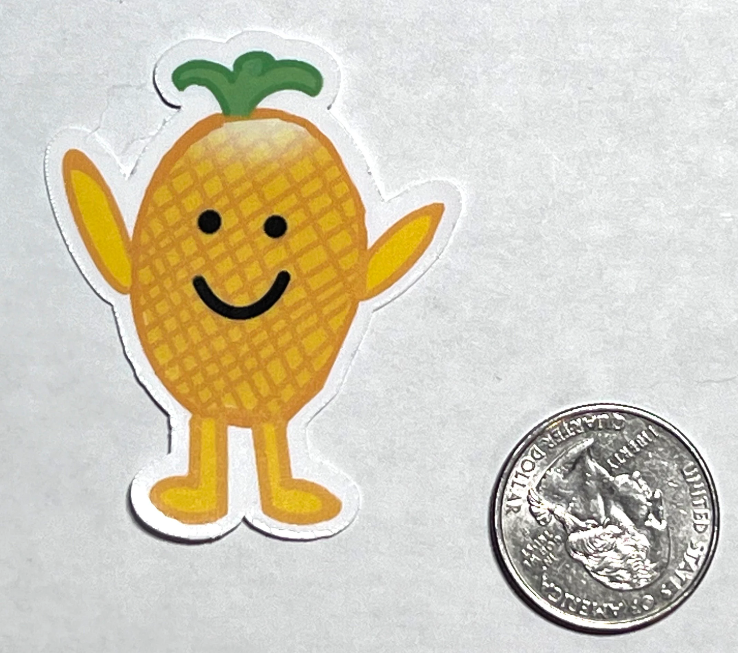 Mr. Pineapple- Cute Pineapple- Waterproof Vinyl Sticker