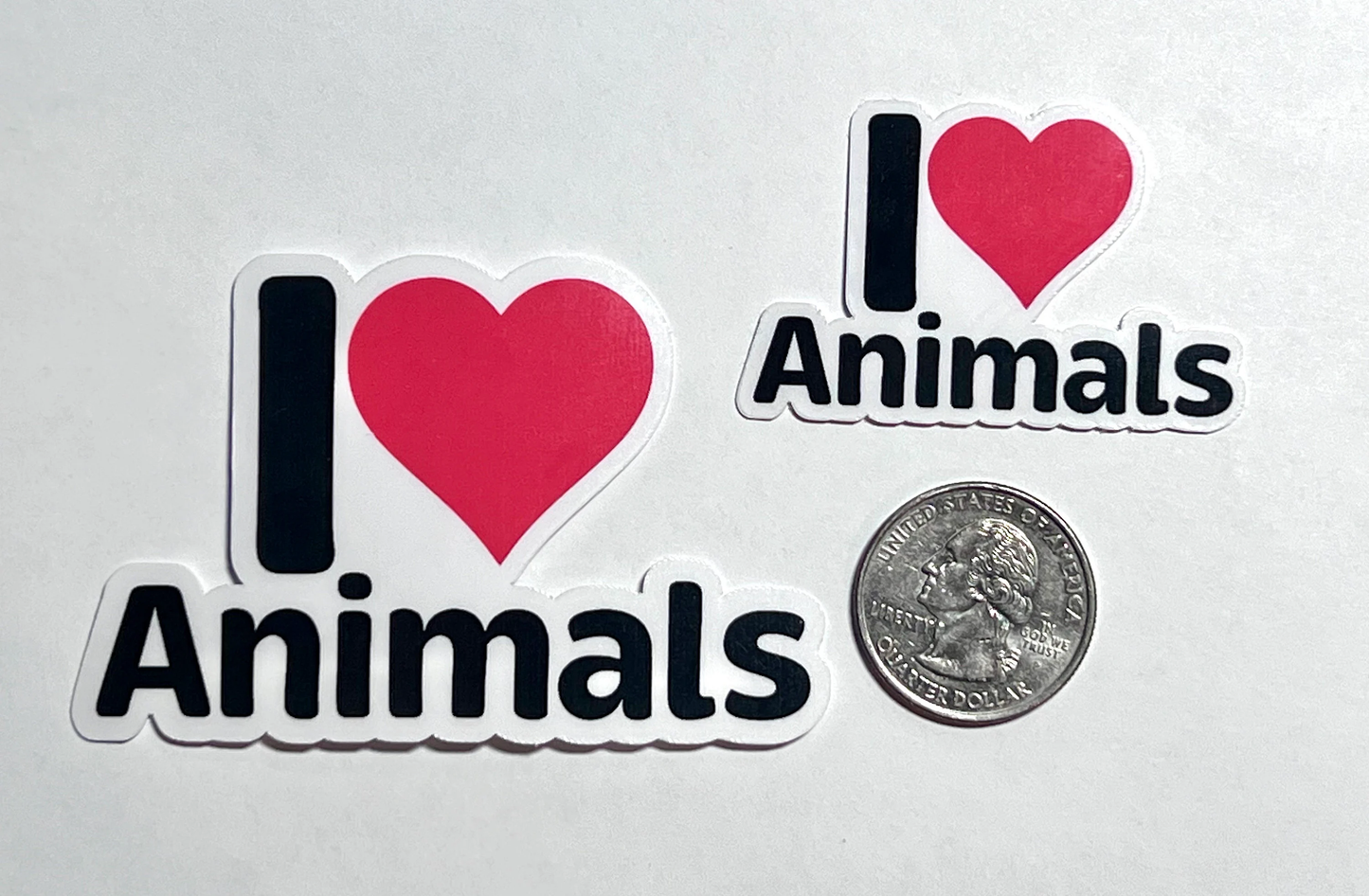 I love Animals Sticker | I Heart Animals Vinyl Sticker