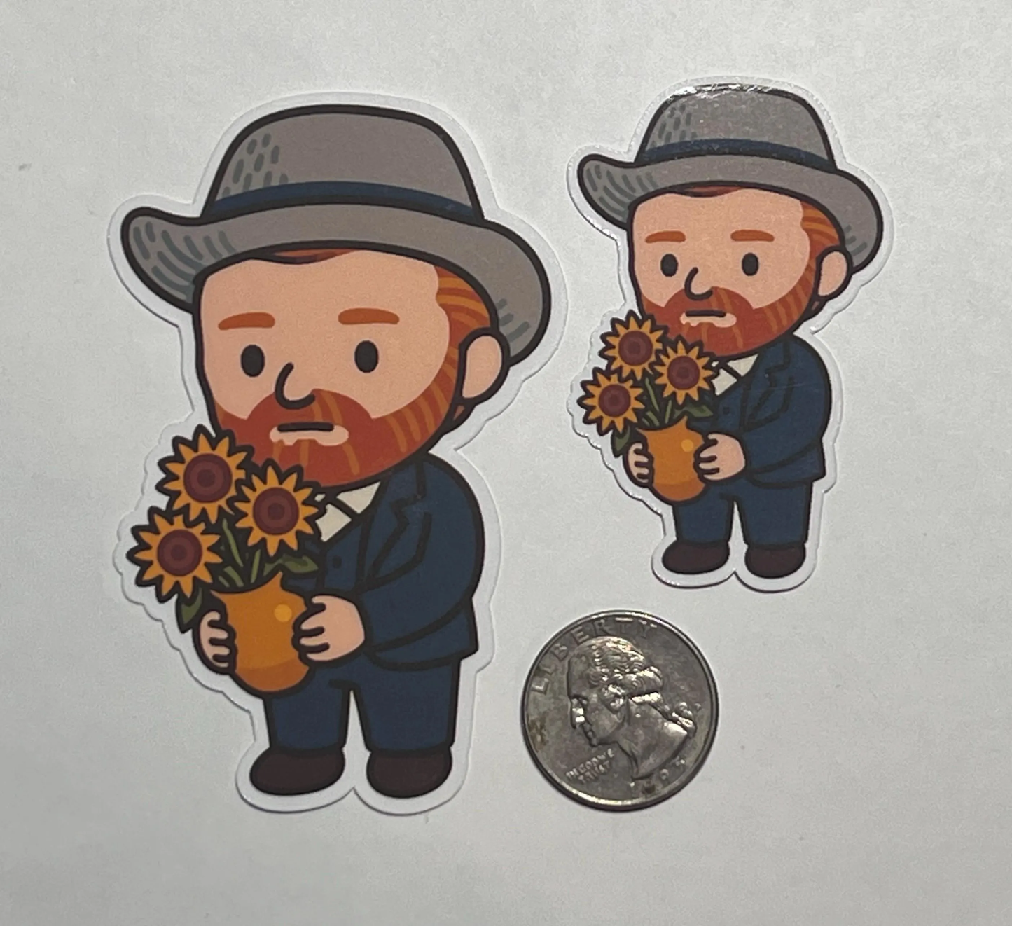Vincent Van Gogh Waterproof Sticker: Sunflowers, Starry Night
