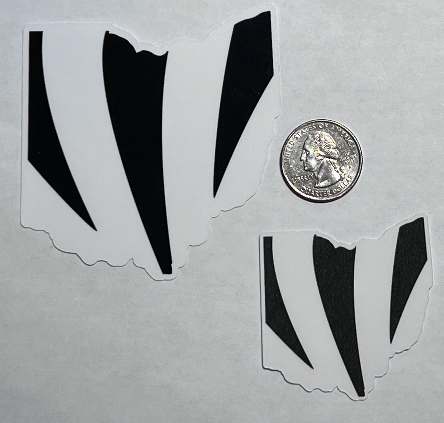 Ohio Bengals Sticker in Black and White Stripes- For Cincinnati Bengals Fans | Joe Burrow | Bengals White Tiger for Laptop/Cooler