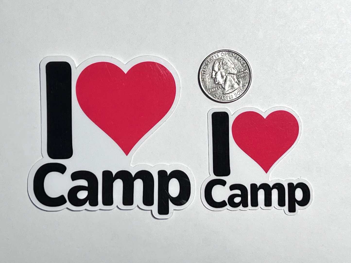 I Love Camp Sticker | I Heart Camp Vinyl Sticker
