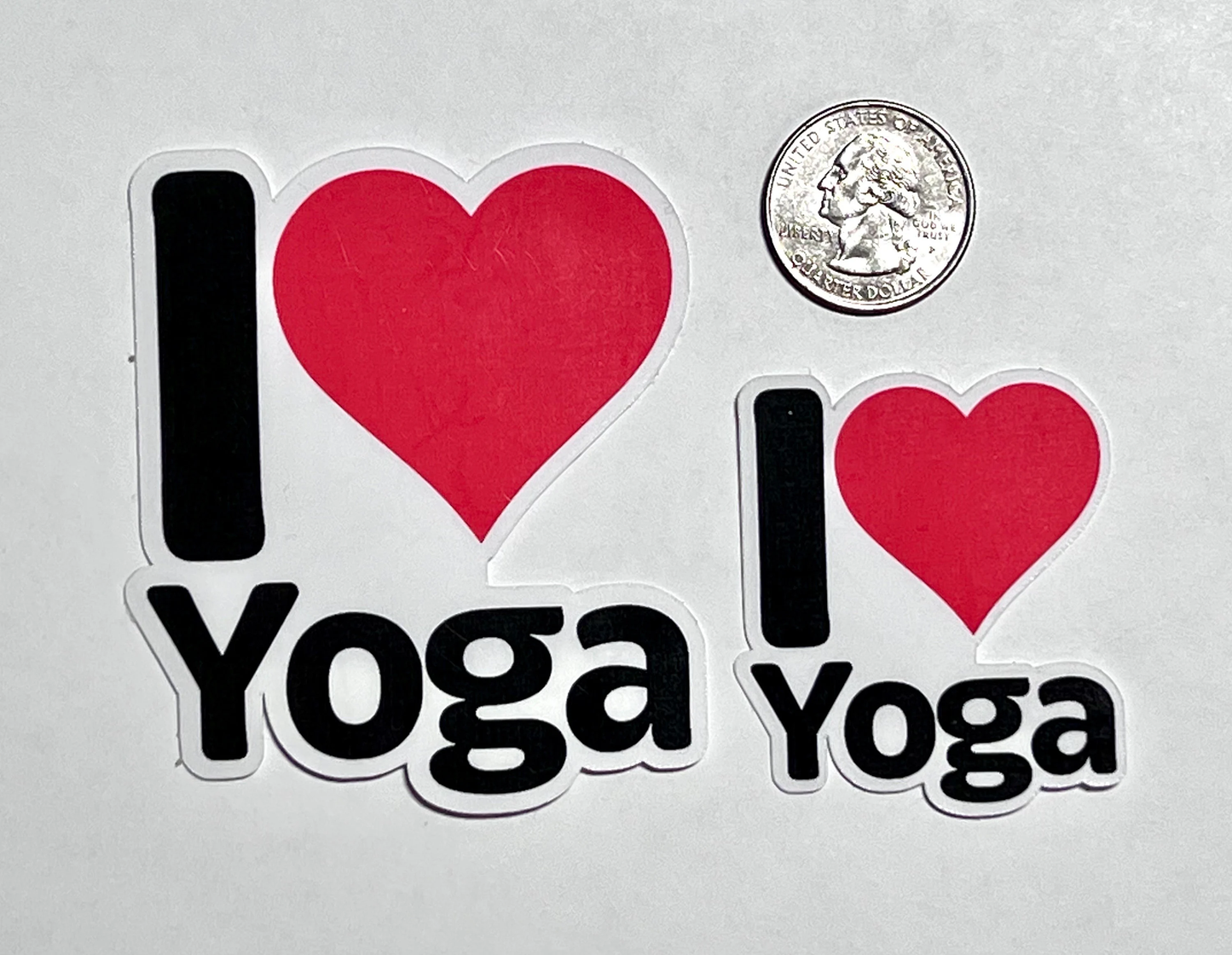 I love Yoga Sticker | I Heart Yoga Vinyl Sticker | Yoga Lifestyle | Yogi