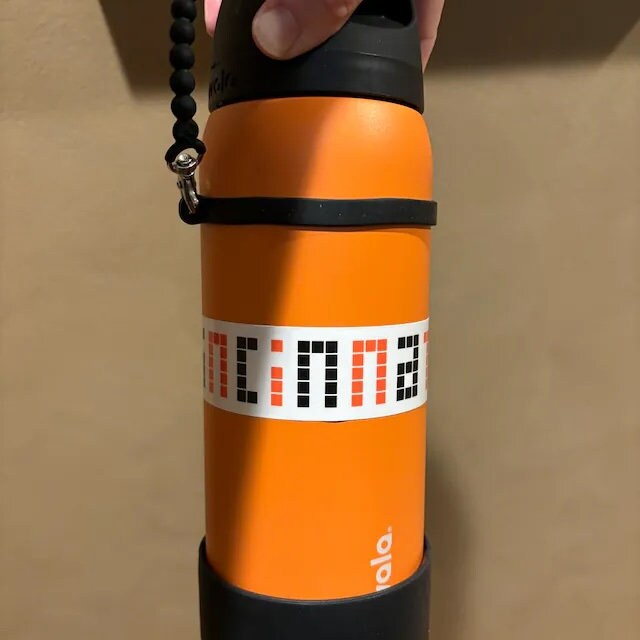 Cincinnati Sign Vinyl Sticker in Orange & Black- For Cincinnati Bengals Fans and the Cincinnati Convention Center Sign- Pixel Art. 3 Sizes.