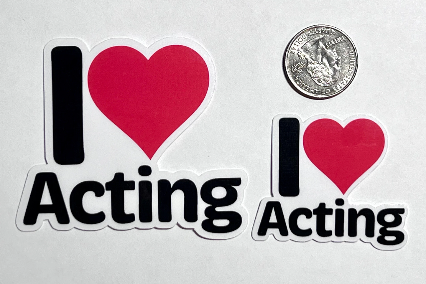 I love Acting Sticker | I Heart Acting Vinyl Sticker