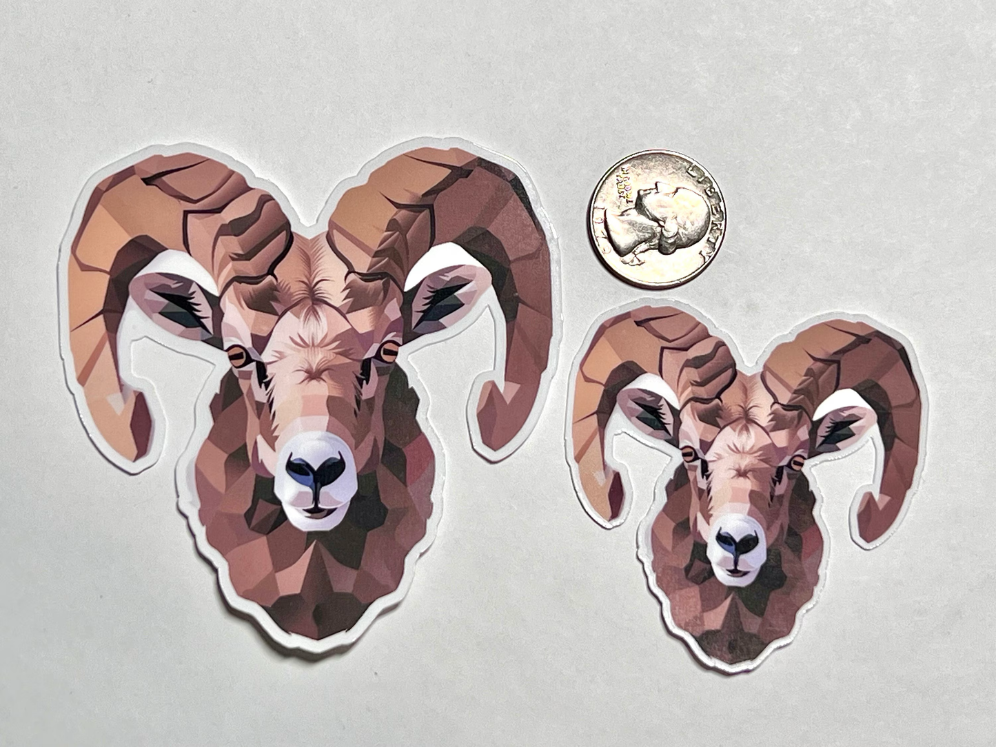 Bighorn Sheep Sticker | Ram Head Vinyl Sticker