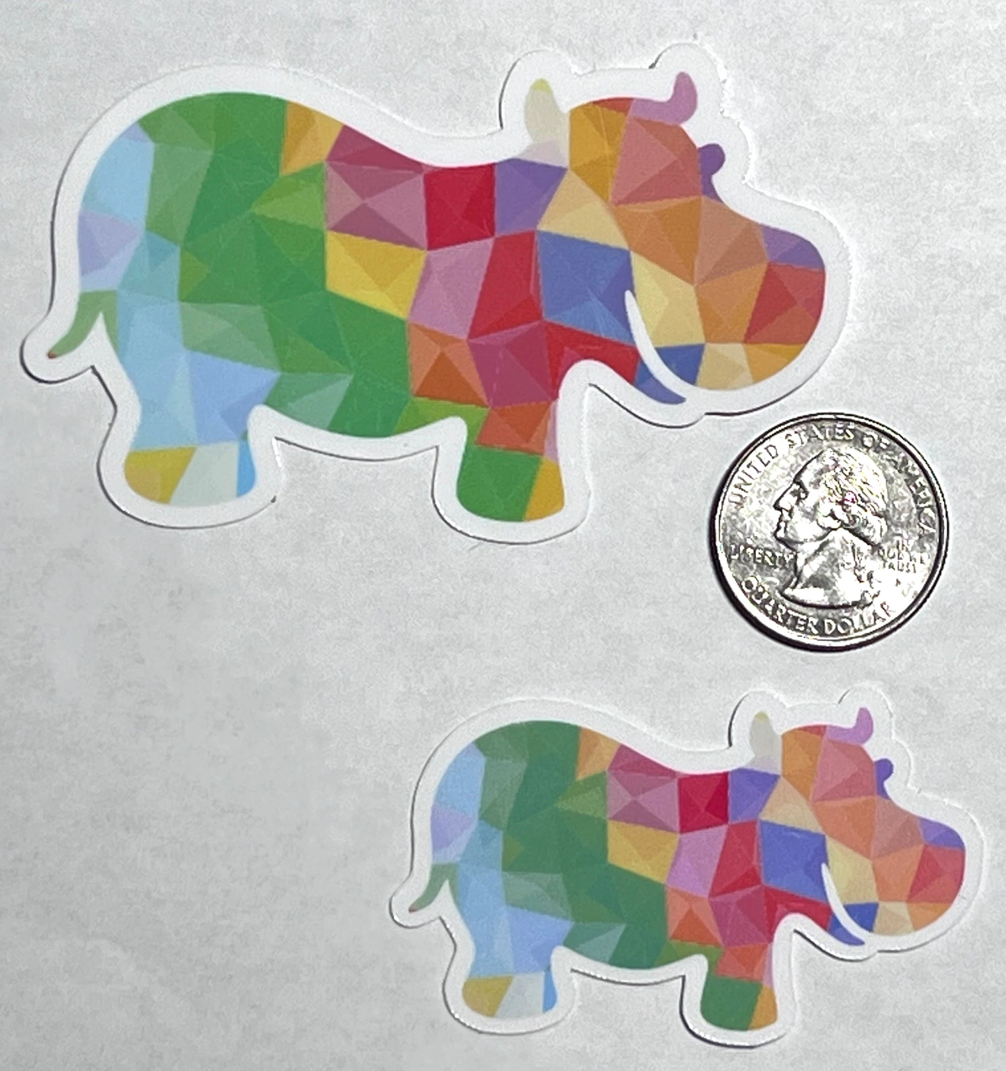 Colorful Hippo Sticker | Hippopotamus Vinyl Stickers | Cincinnati Zoo Hippos, Fiona, Fritz, Bibi, Tucker