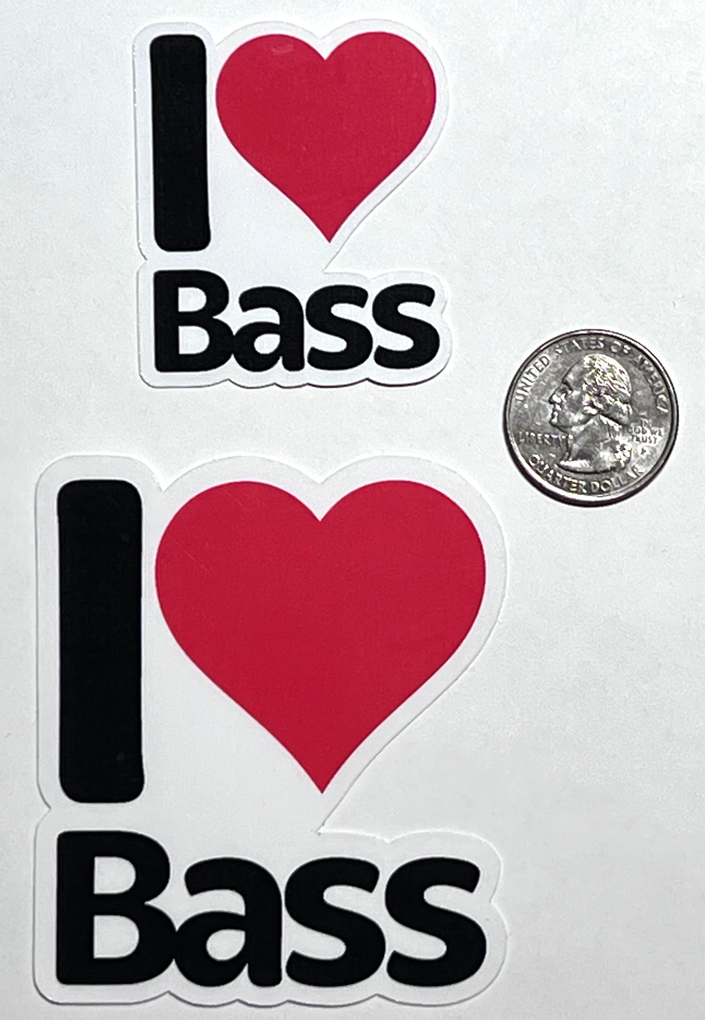 I love Bass Sticker | I Heart Bass Vinyl Sticker