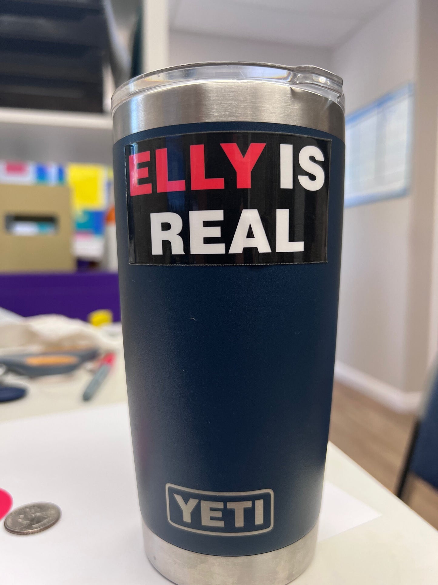 Elly Is Real Laminated Vinyl Sticker | Fans of Elly De La Cruz Cincinnati Reds | Fastest Man in the World |Run Elly Run | Reds Superstar