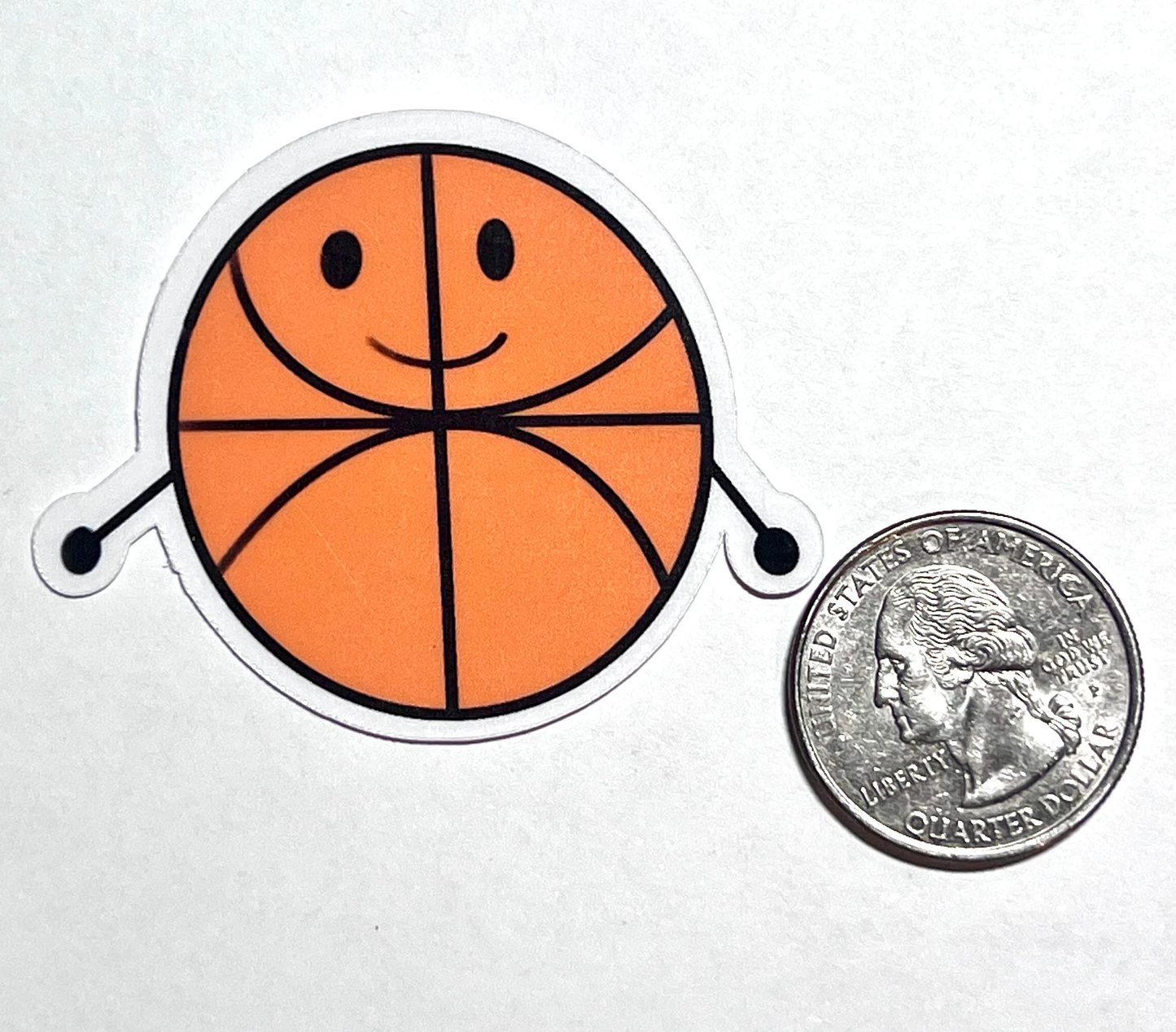 Mr. Basketball- Cute Cartoon Basketball Vinyl Sticker