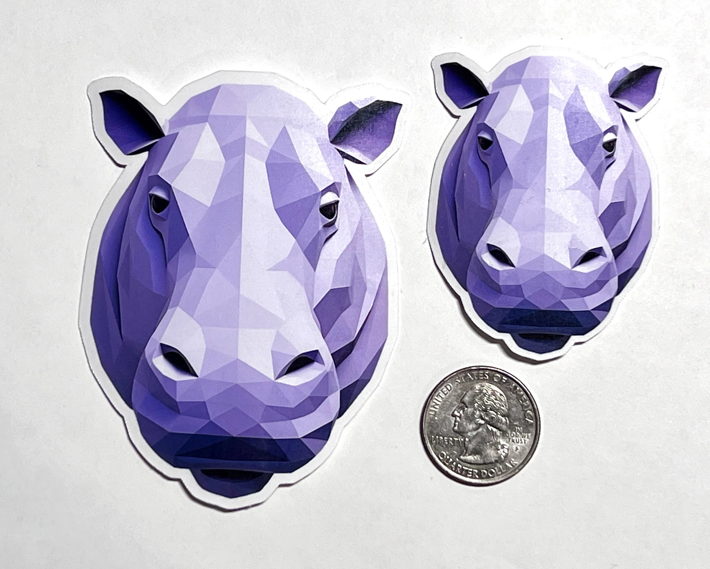 Hippo Sticker | Stylized Hippo Head Vinyl Sticker