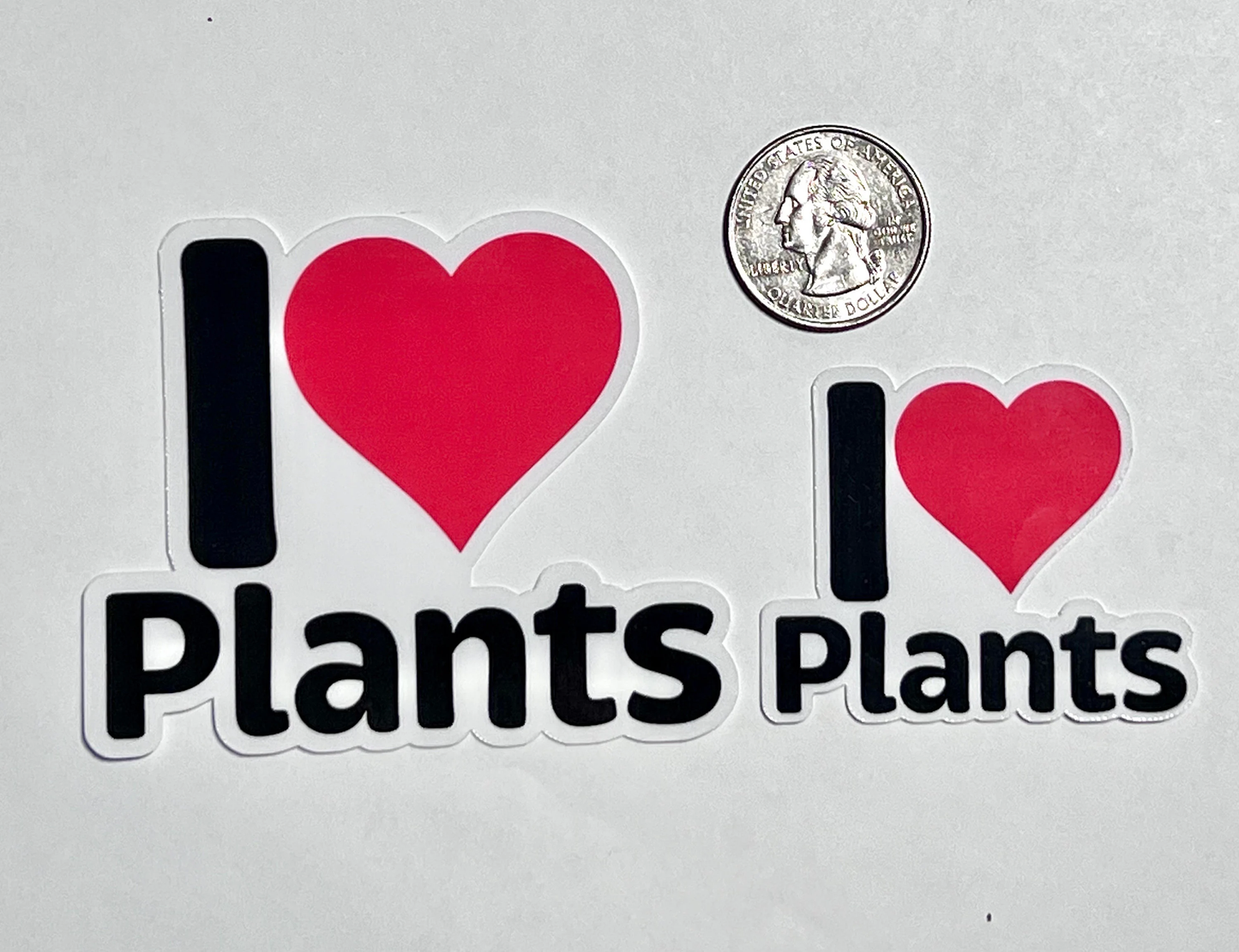 I Love Plants Sticker | I Heart Plants Vinyl Sticker | Gardener Gift