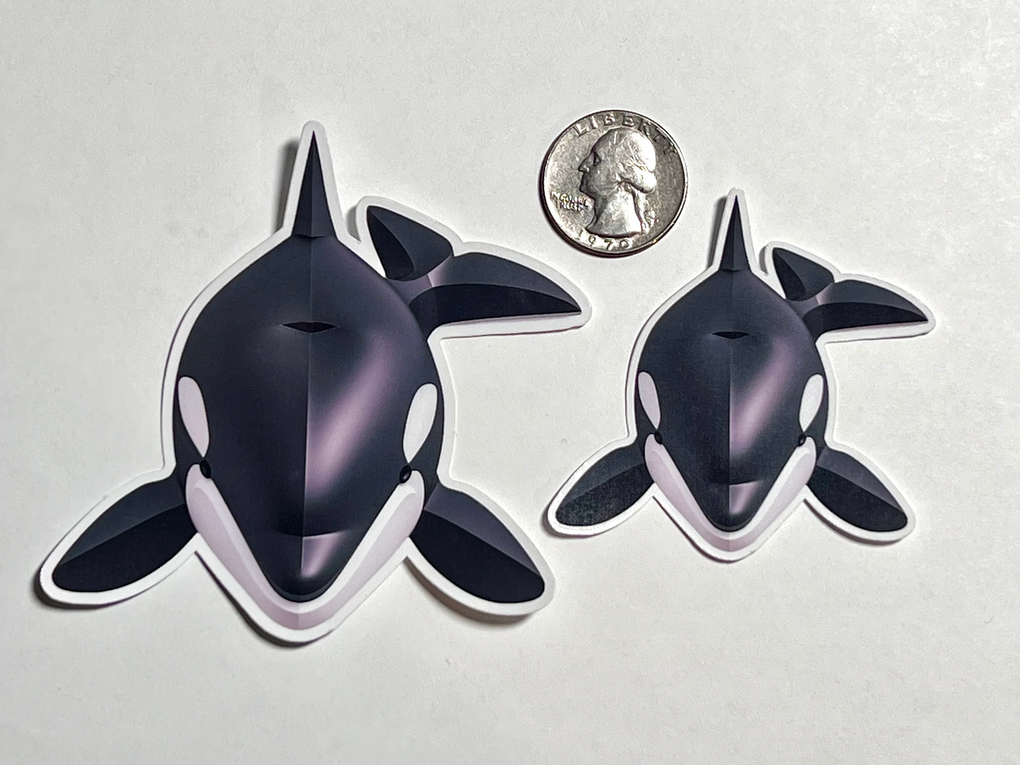 Orca Sticker | Killer Whale Swimming Vinyl Sticker