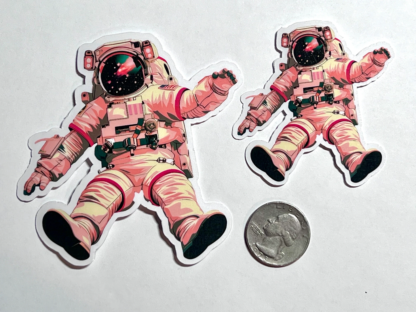 Astronaut Sticker | Astronaut Floating in Space Sticker