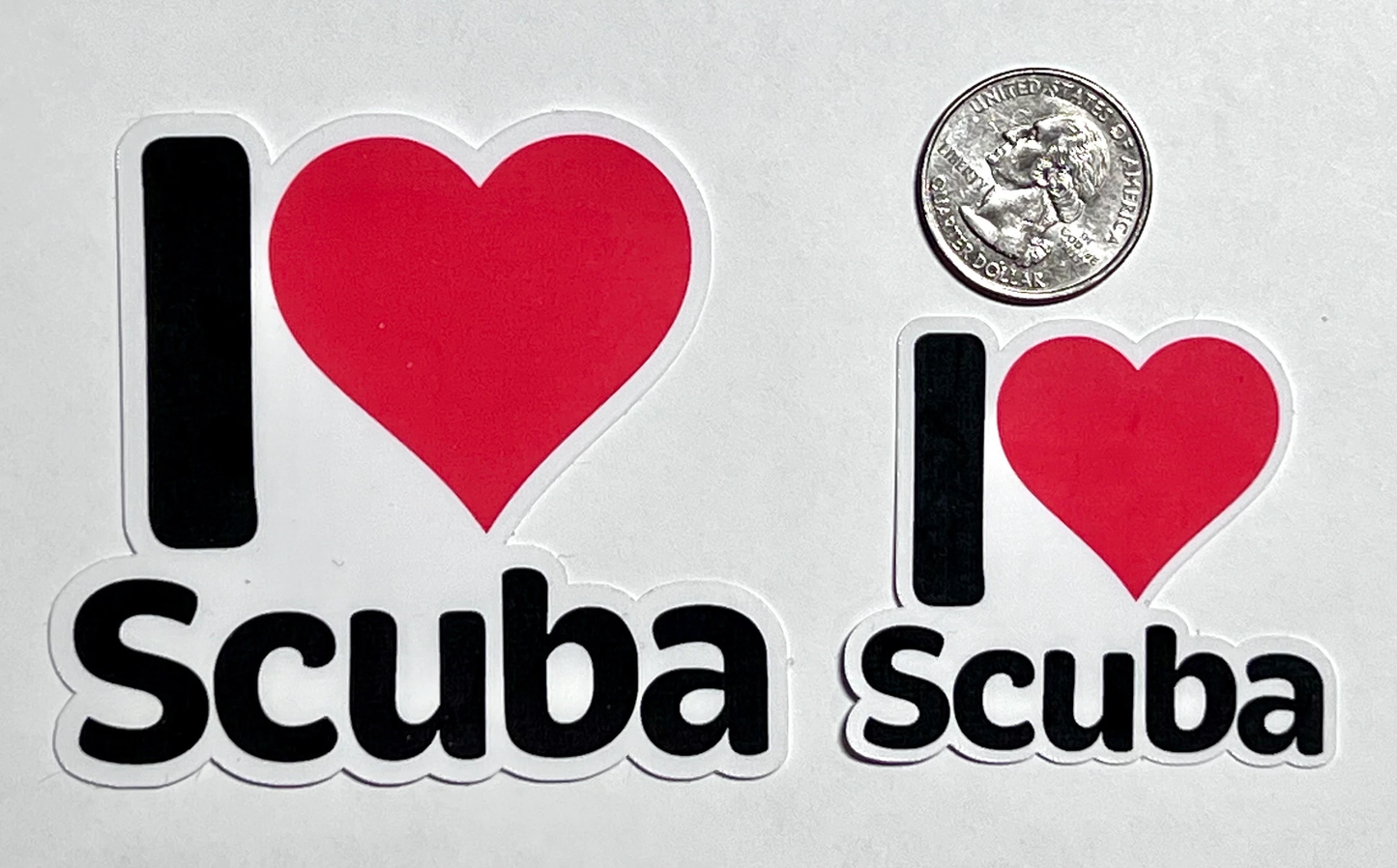 I Love Scuba Sticker | I Heart Scuba Diving Sticker | Dive Master