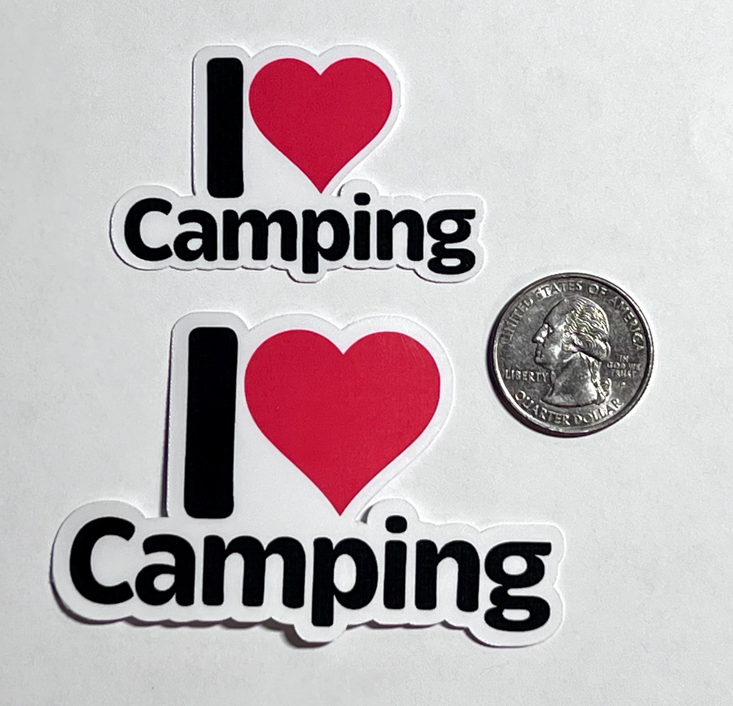 I Love Camping Sticker | I Heart Camping Vinyl Sticker