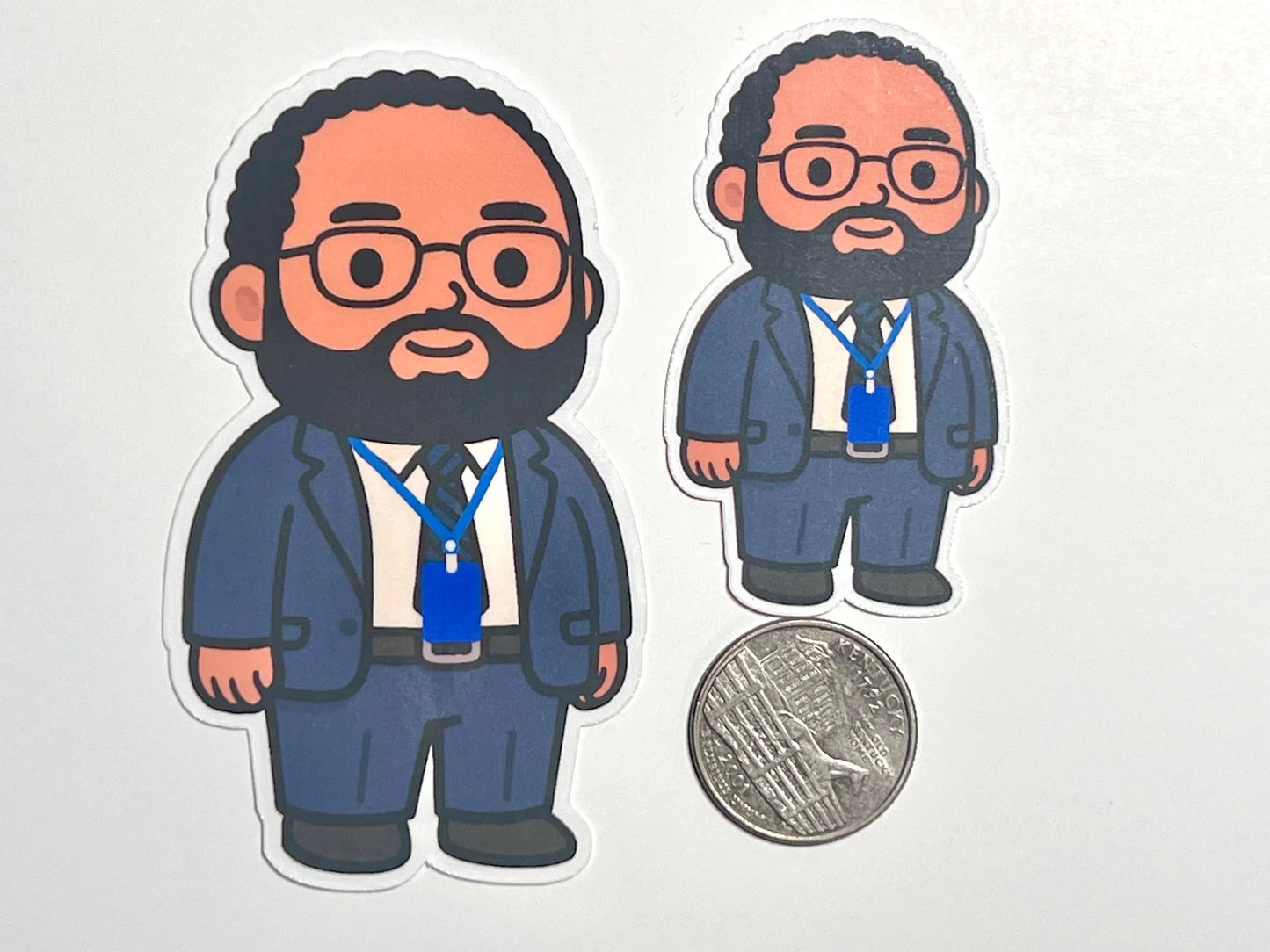 Dylan G. in Suit Sticker | Fans of Severance TV AppleTV