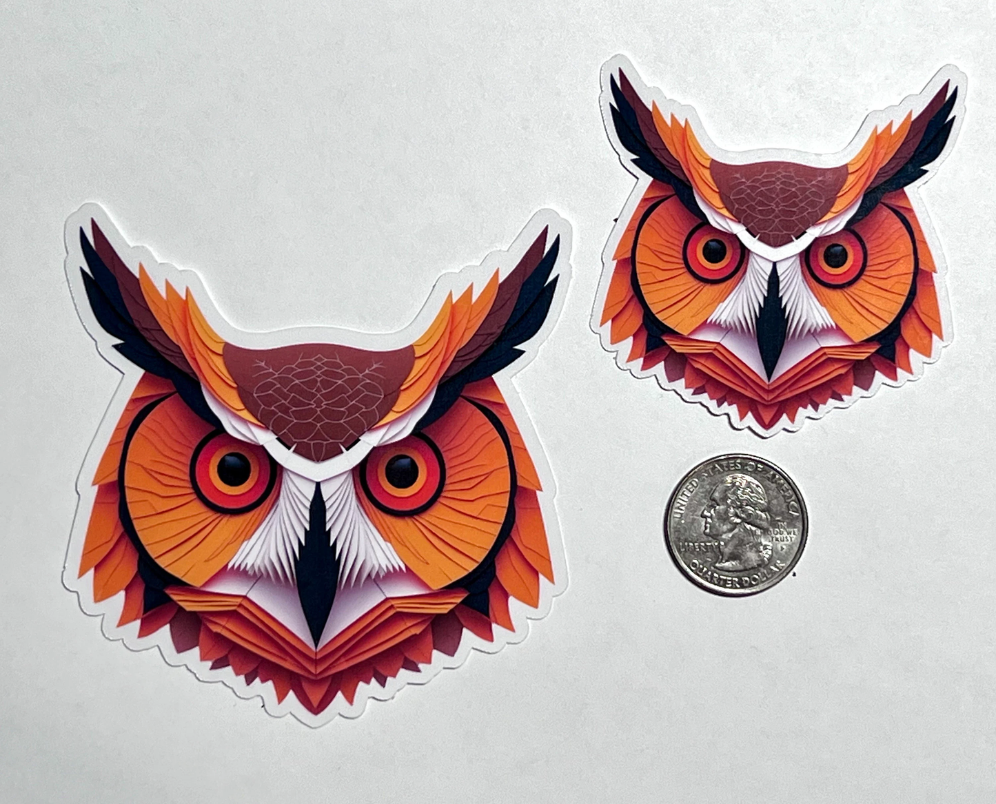 Owl Sticker | Great Horned Owl Vinyl Sticker