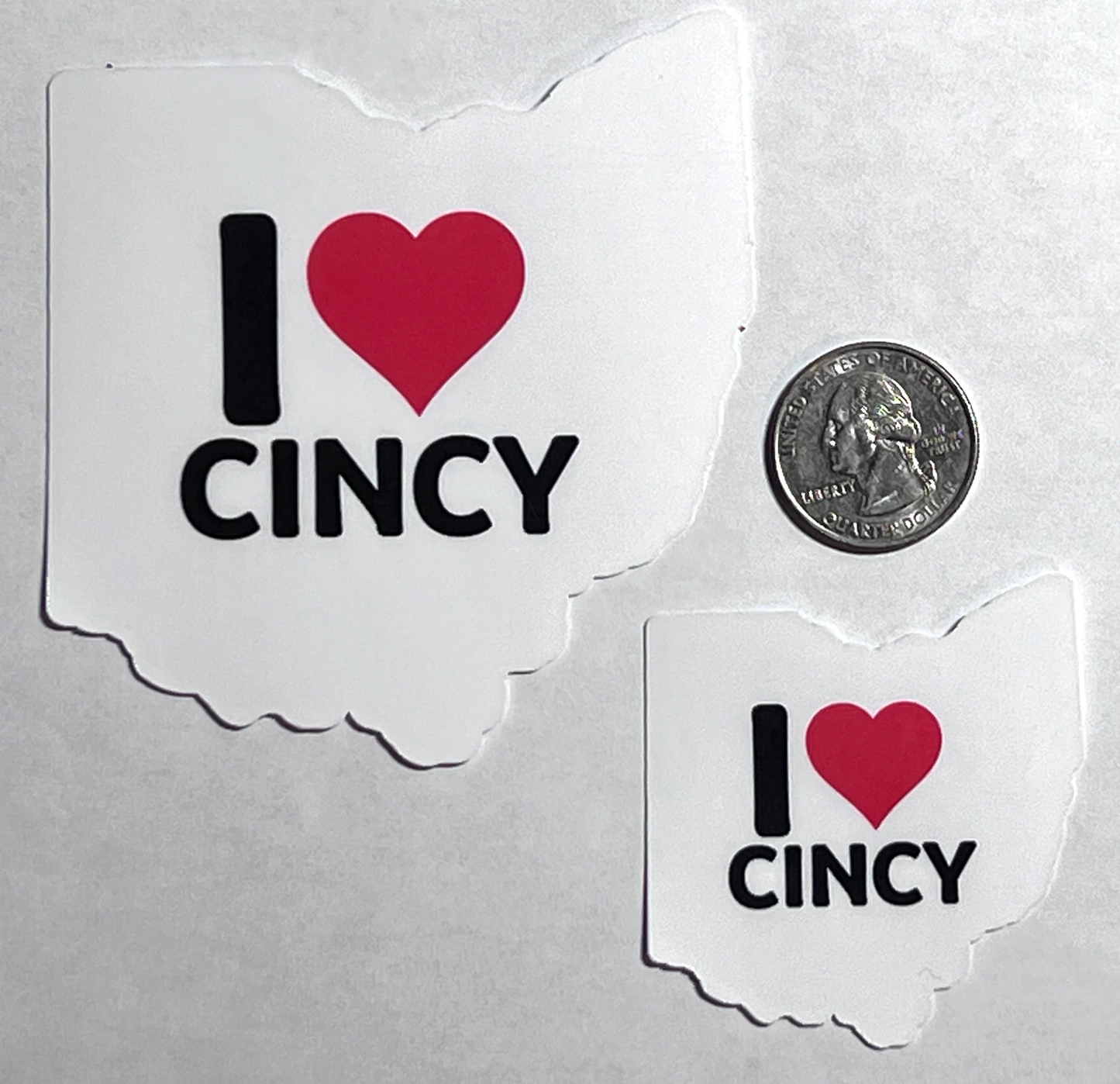 I Love Cincy Sticker | I Heart Cincy Vinyl Sticker| Ohio | Queen City