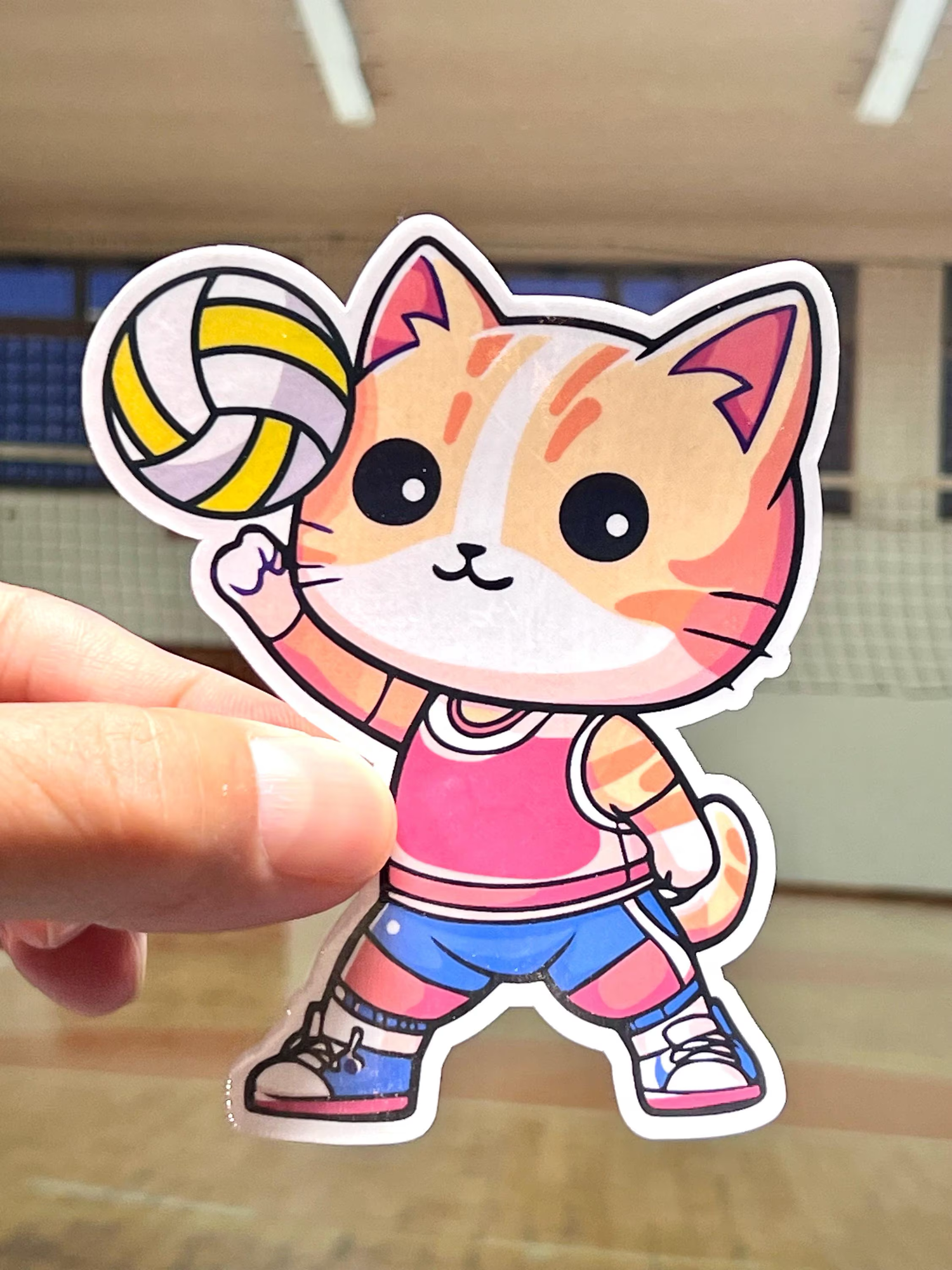 Stickers- Kawaii Design (Cute Cats, Unicorns, Food, Sports, Music)