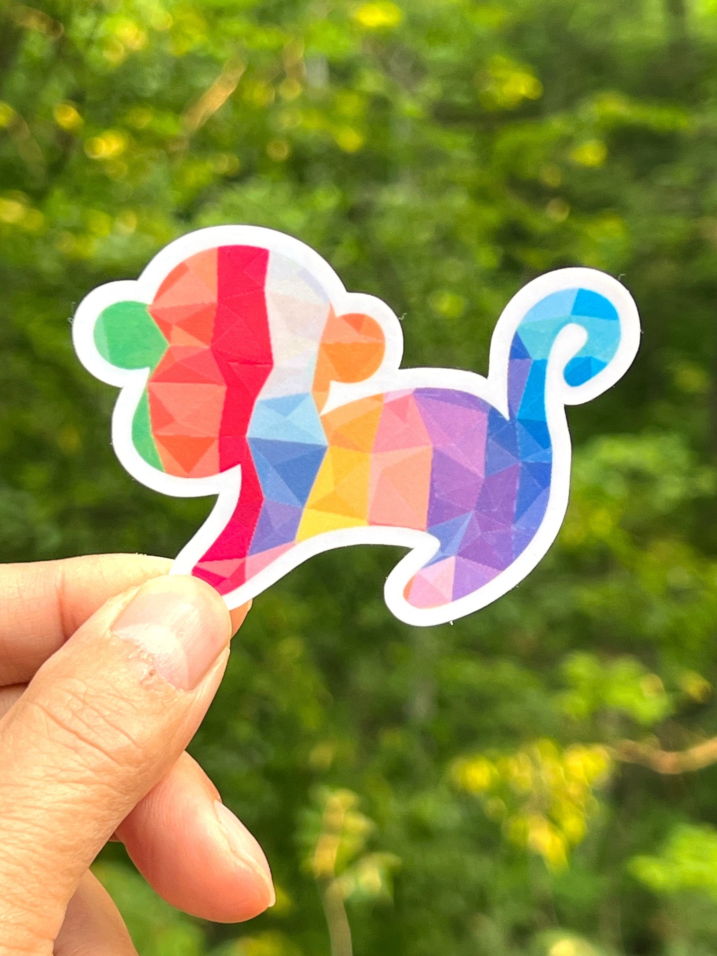Mosaic Safari Animals Vinyl Sticker image 3