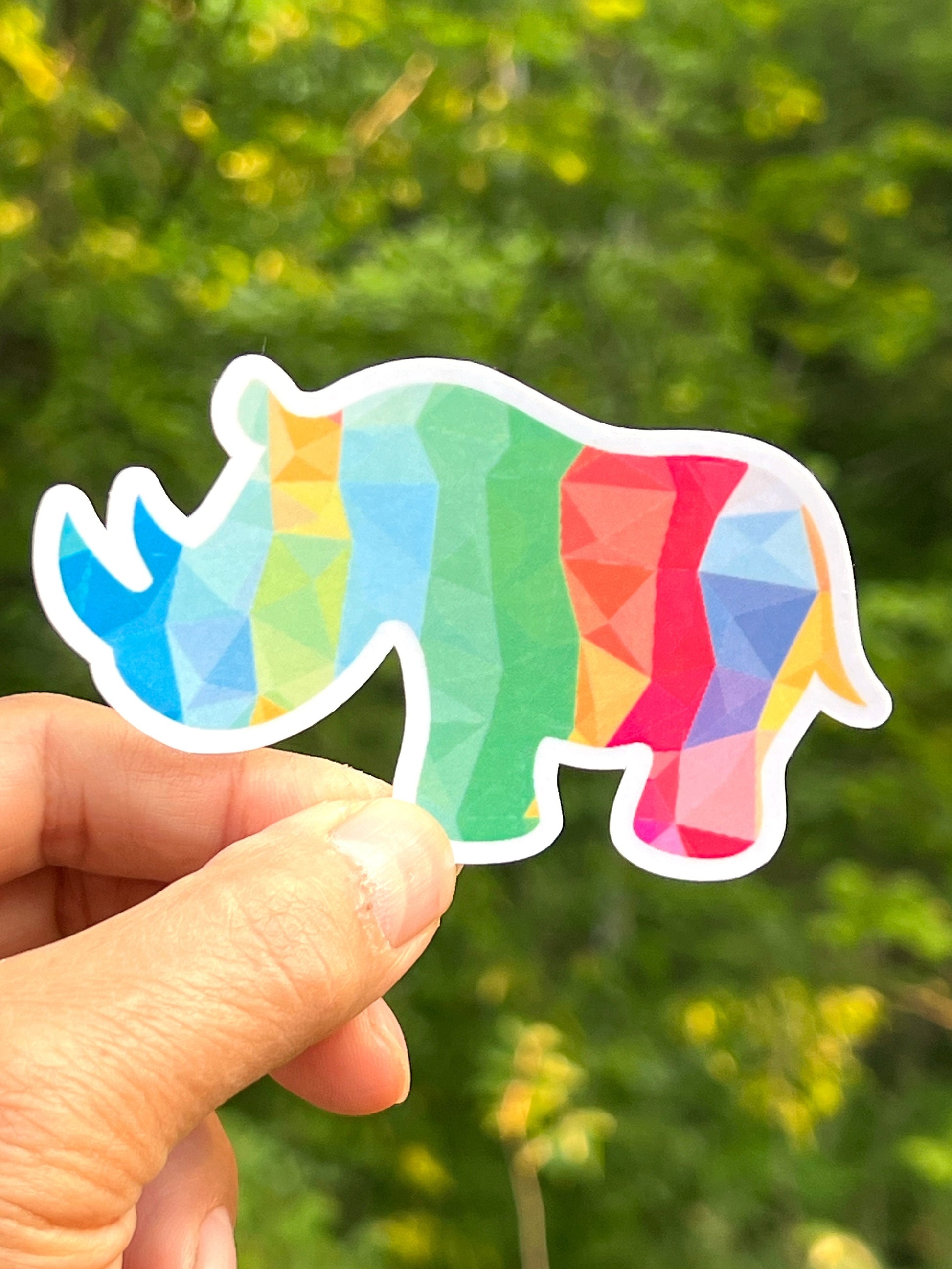 Mosaic Safari Animals Vinyl Sticker image 7