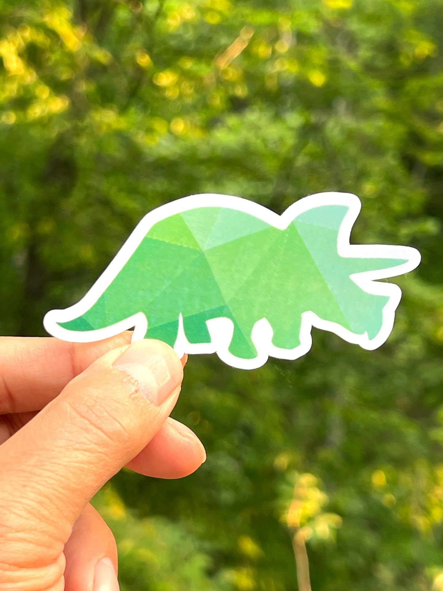 Green Dinosaur Stickers: Vinyl Sticker image 3