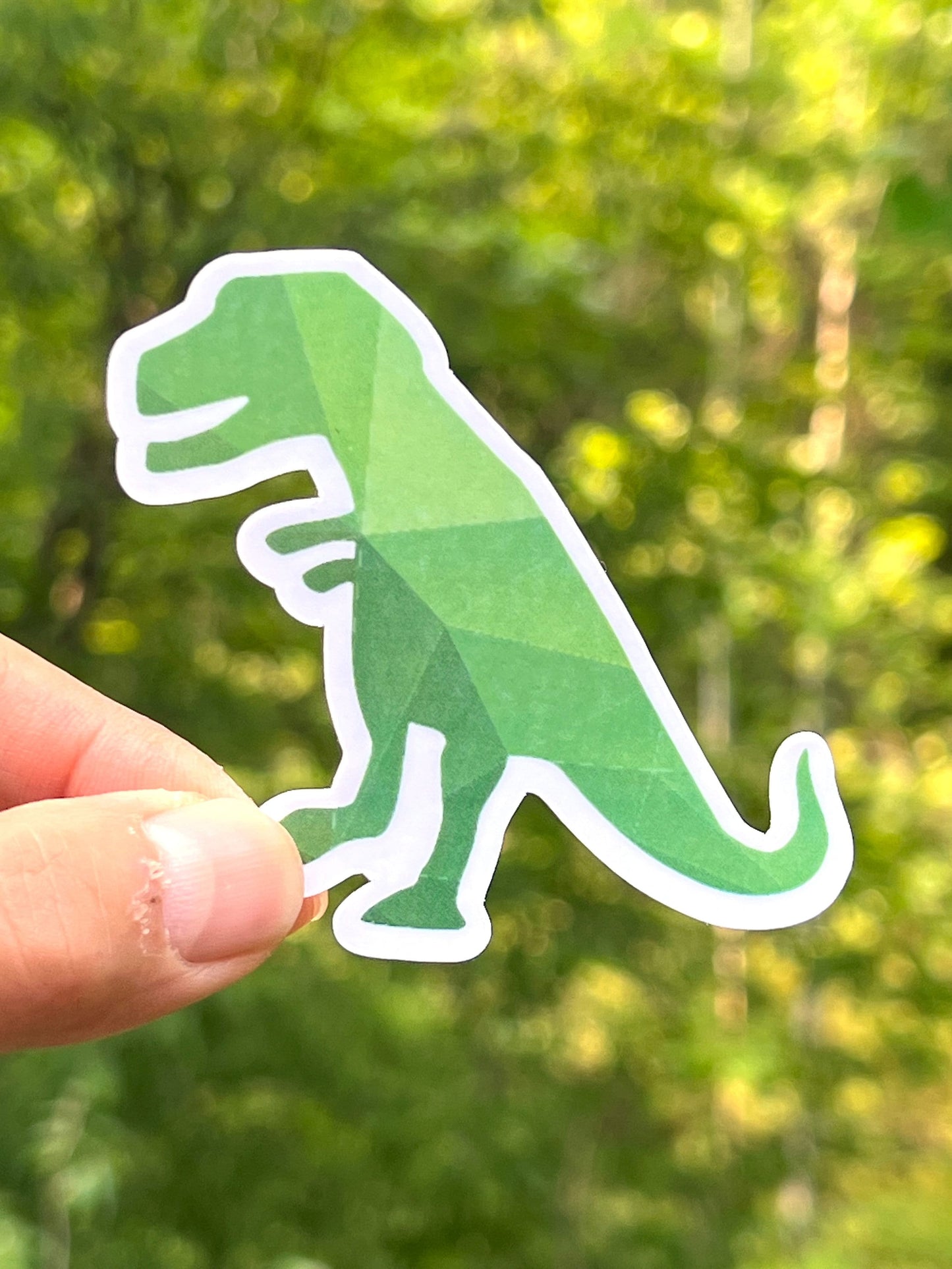 Green Dinosaur Stickers: Vinyl Sticker image 4