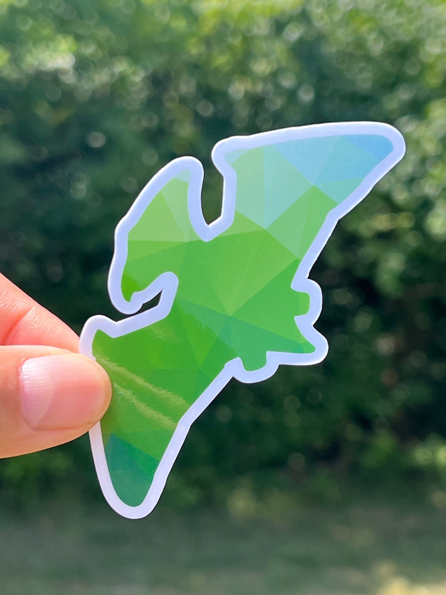Green Dinosaur Stickers: Vinyl Sticker image 5