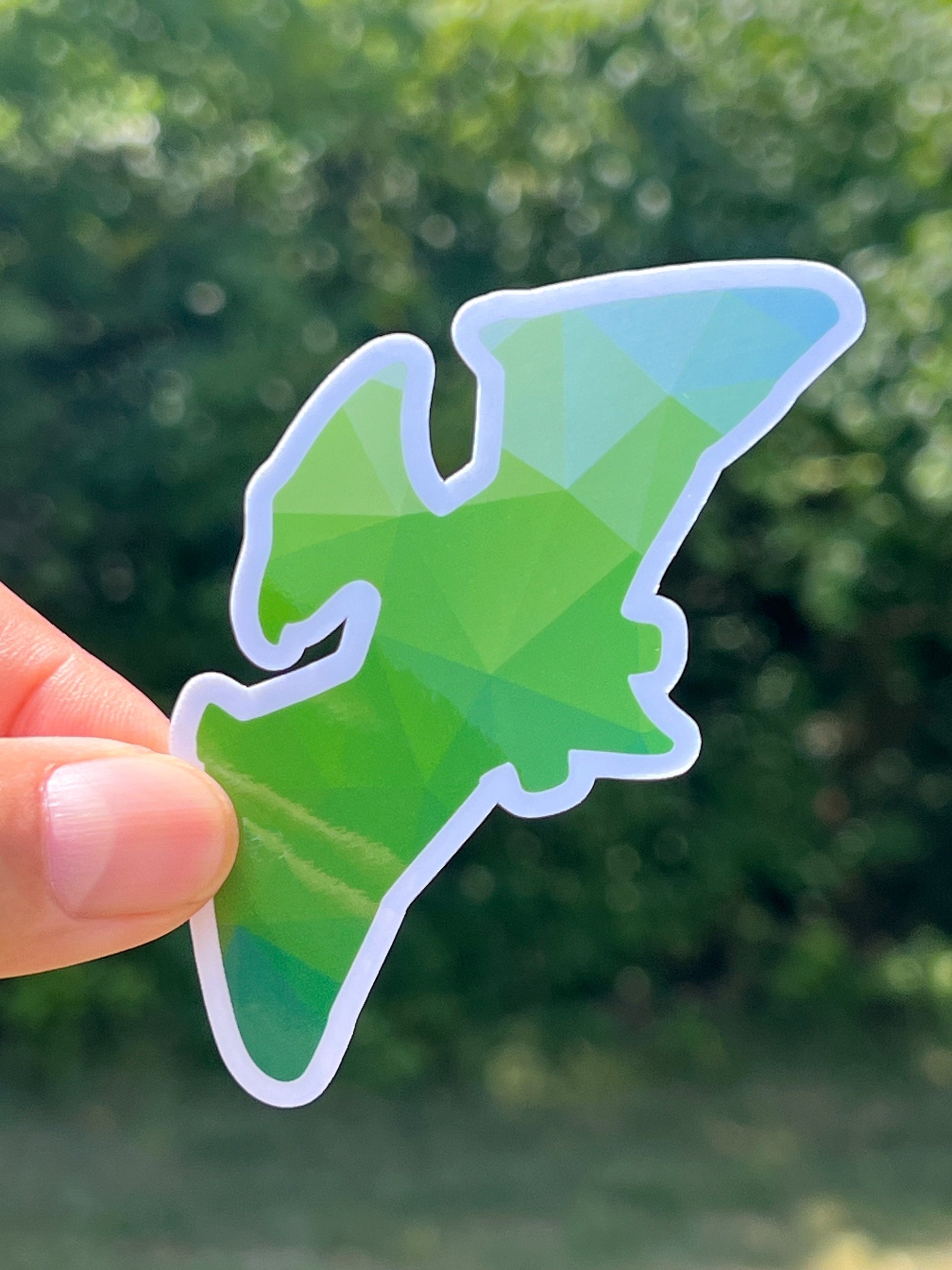 Green Dinosaur Stickers: Vinyl Sticker image 5